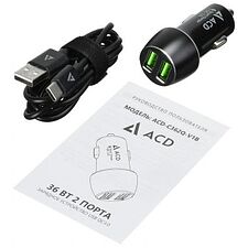 Автомобильное зарядное ACD ACD-С362Q-V1B