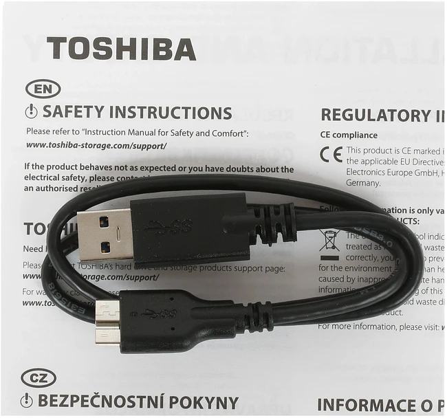 Внешний накопитель Toshiba Canvio Ready 2ТБ (HDTP320EK3AA)