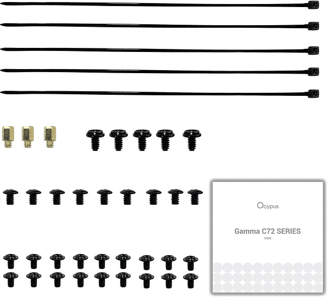 Корпус Ocypus Gamma C72 BK ARGB ATX без БП (Gamma-C72-BKD400XX-GL)