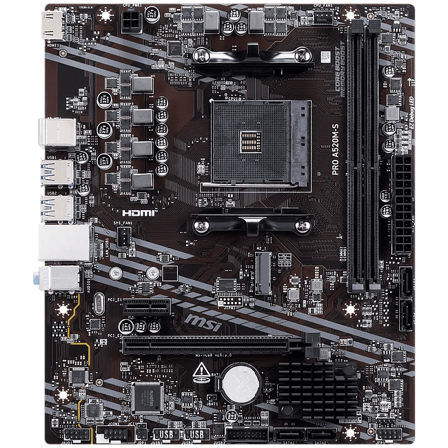 Материнская плата MSI Pro A520M-S