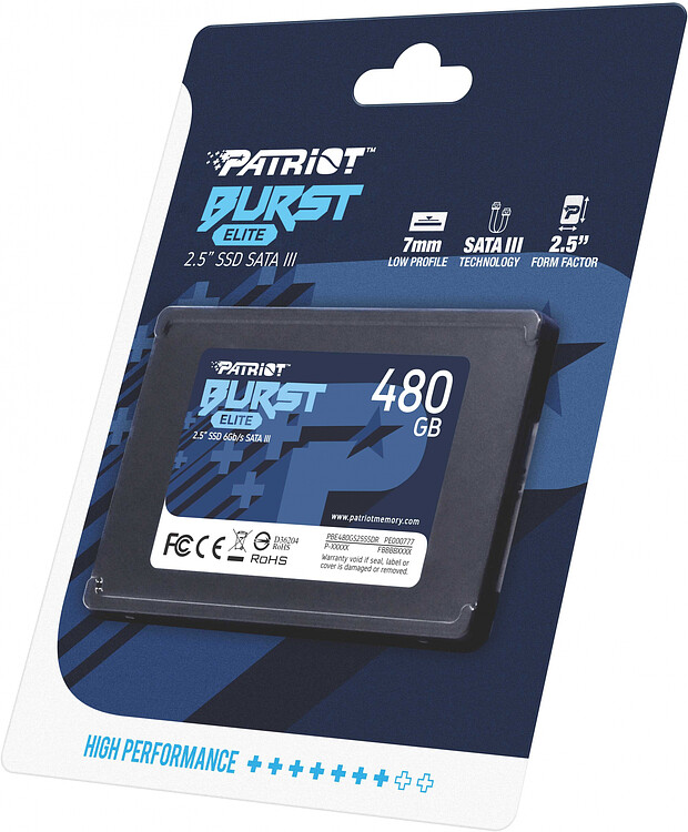 SSD диск Patriot 480GB PBE480GS25SSDR