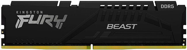 Оперативная память Kingston Fury Beast 16GB PC-41600 DDR5-5200 CL-40 Black (KF552C40BB-16)