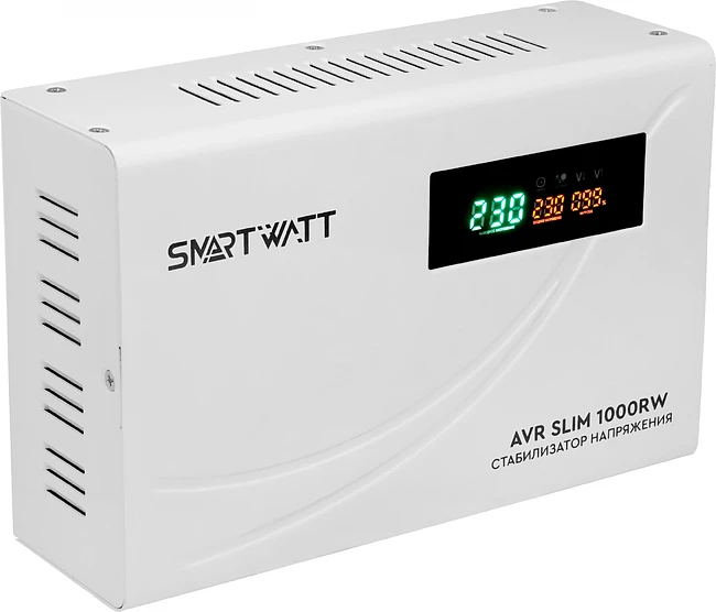 Стабилизатор напряжения Smartwatt AVR Slim 1000RW белый (4512020310001)