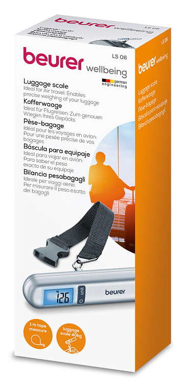 Весы багажные Beurer LS06 серебристый (732.12)