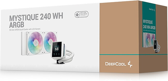Система жидкостного охлаждения для процессора DeepCool Mystique 240 WH ARGB (R-LX240-WHDSNMCP-G-1)