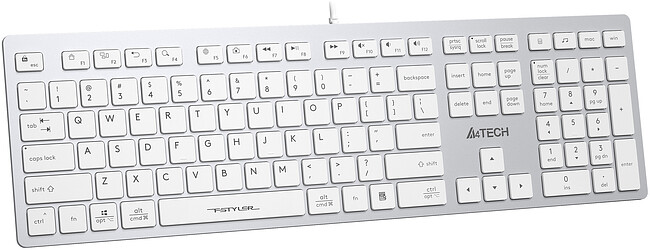 Клавиатура A4Tech Fstyler белый (FX50)