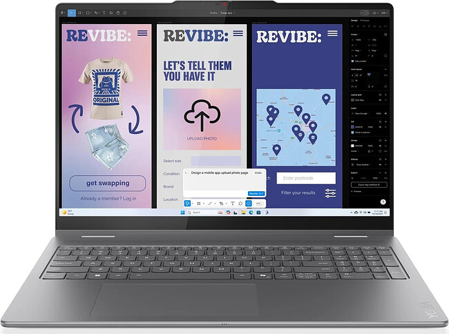 Ноутбук Lenovo Yoga 7 2-in-1 16ILL10 Luna Grey (83JT0000US)