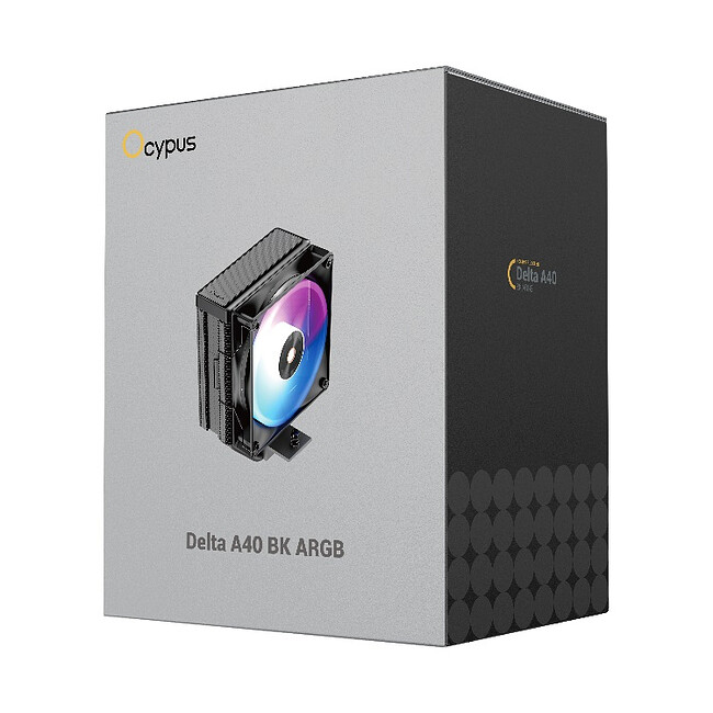 Кулер для процессора Ocypus Delta A40 ARGB BK (Delta-A40-BK1NAWN00X-GL)