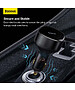 Автомобильное зарядное Baseus Enjoyment Retractable 2-in-1+C 33W Black (C00035500111-00)