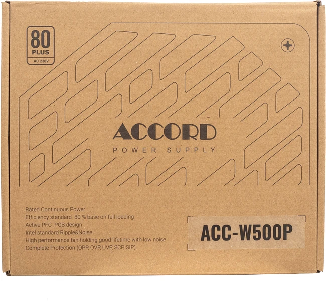 Блок питания Accord ATX 500W 80 Plus White (ACC-W500P)