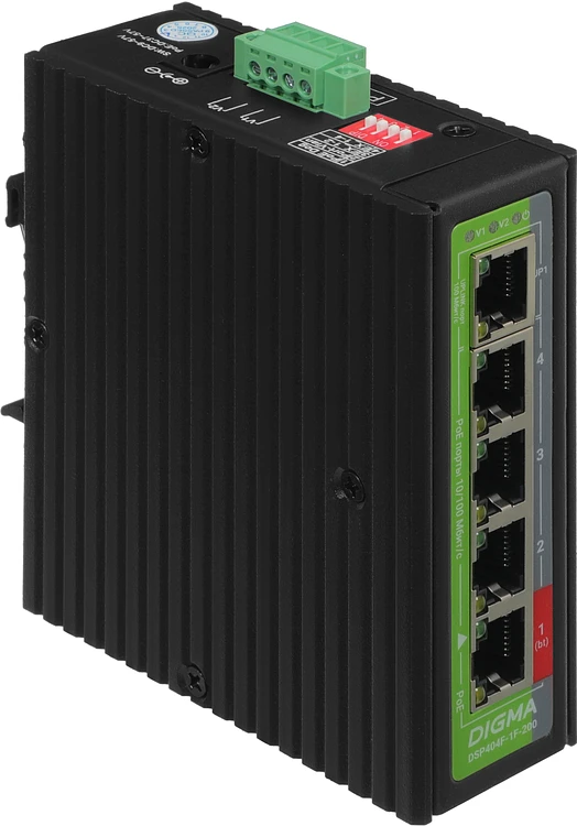 Коммутатор Digma DSP404F-1F-200