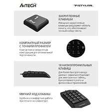 Цифровой блок A4Tech Fstyler черный (FK13P)