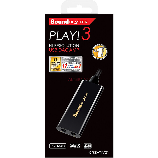 Звуковая карта Creative USB Sound Blaster Play! 3 2.0 Ret 70SB173000000