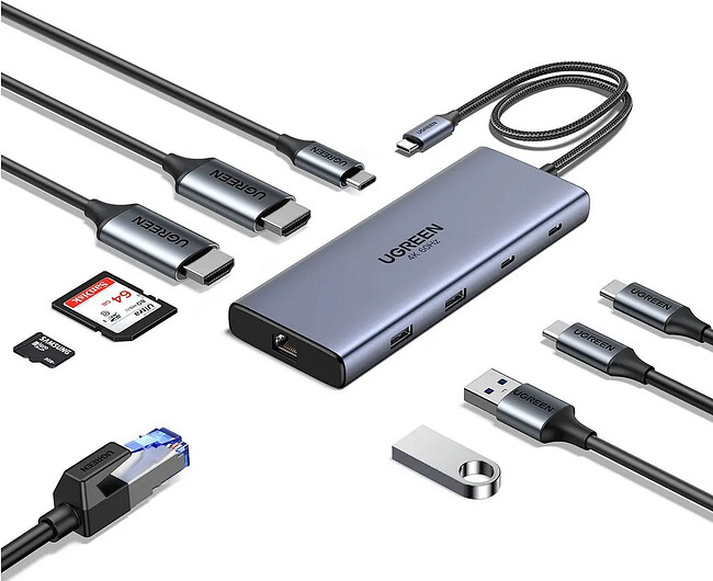 Док-станция Ugreen CM639 Space Gray (45380)