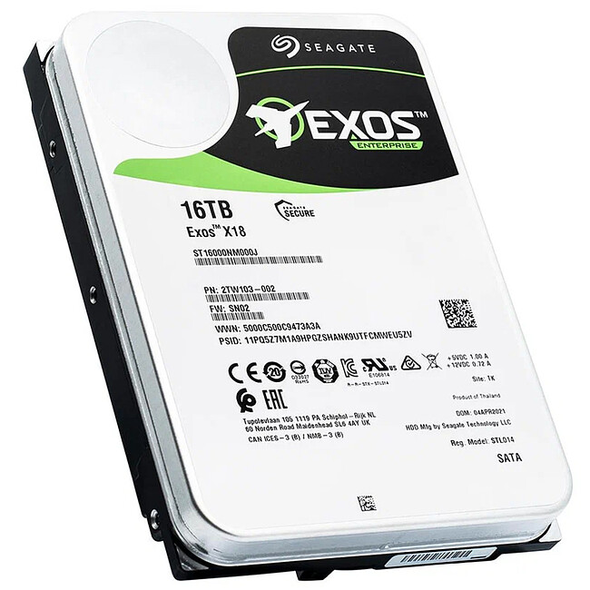 Жесткий диск Seagate Exos X18 16TB (ST16000NM000J)