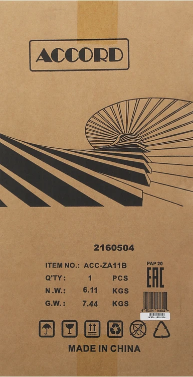 Корпус Accord ACC-ZA11B без БП черный