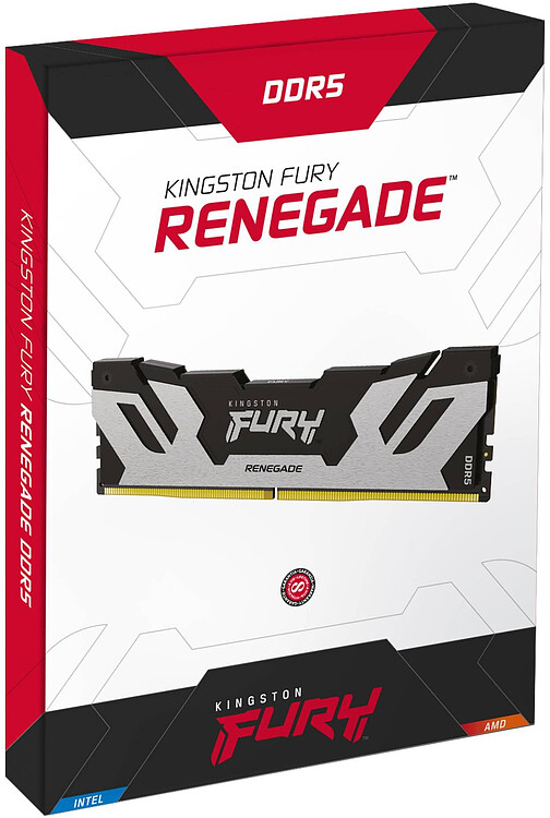 Оперативная память Kingston Fury Renegade Black RTL Gaming DDR5 16GB (KF580C38RS-16)