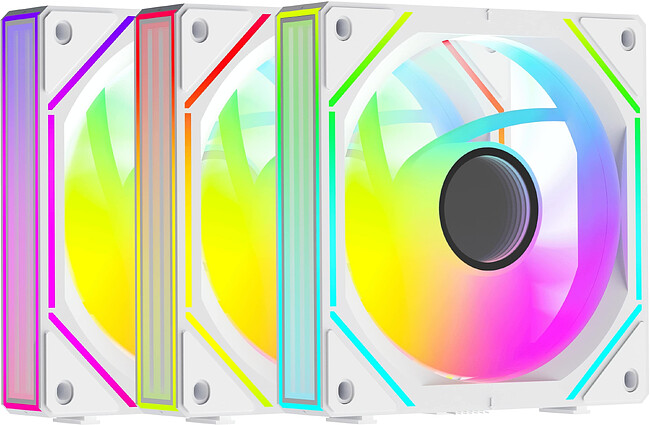 Комплект вентиляторов для корпуса Ocypus Gamma F12 UNI WH ARGB 3 IN 1 (Gamma-F12-WH3AM00U-GL)