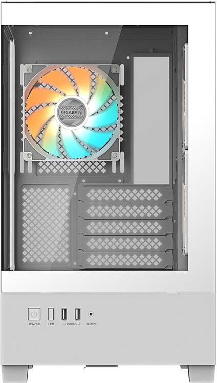 Корпус Gigabyte C201 Panoramic Ice mATX без БП (GB-C201PI)