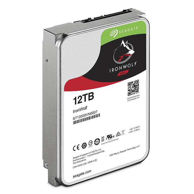 Жесткий диск Seagate 12TB SATA3-600 Ironwolf (ST12000VN0008)