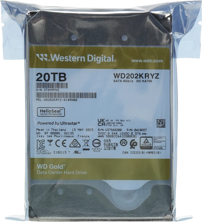 Жесткий диск WD 20TB WD202KRYZ