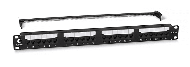 Патч-панель Cabeus PL2-24-Cat.5e-Dual