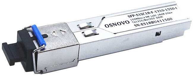 SFP-модуль Osnovo SFP-S1SC18-F-1310-1550-I