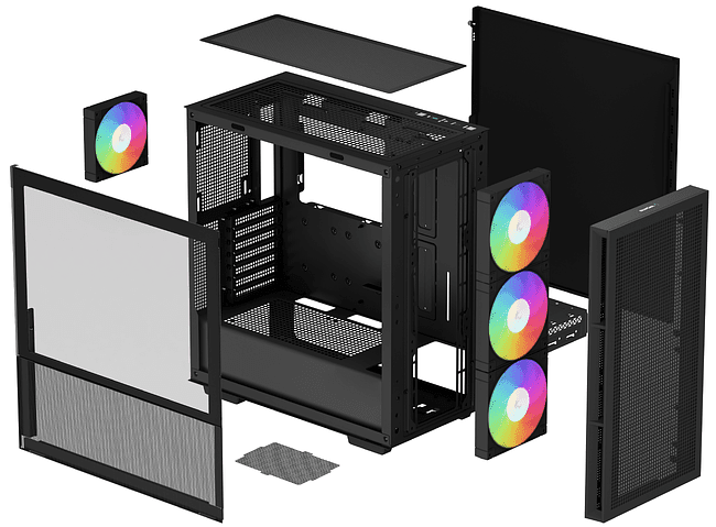 Корпус DeepCool CH560 ATX без БП черный (R-CH560-BKAPE4-G-1)