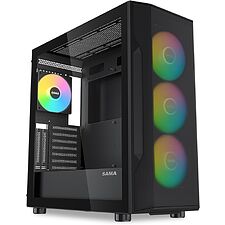 Корпус Sama S40 BK ATX без БП черный (S40-BKAPA4X1-GL)