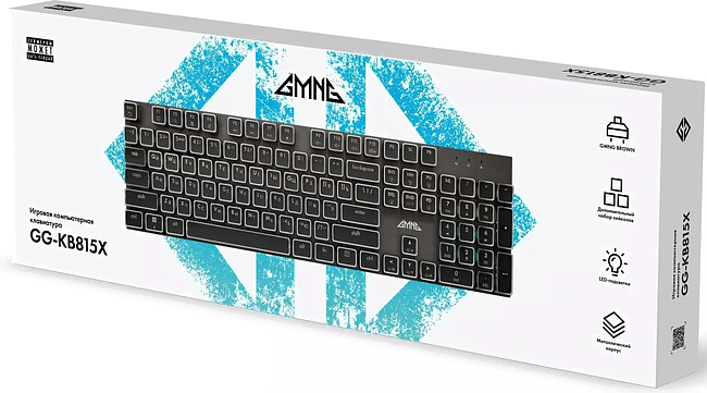 Клавиатура GMNG GG-KB815X черный/белый (1913914)