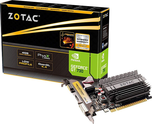 Видеокарта Zotac GT730 Zone Edition 4Gb DDR3 (ZT-71115-20L)