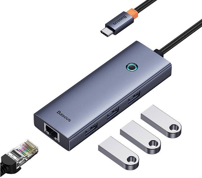 USB-хаб Baseus BS-OH109 Space Grey (B0005280A813-00)