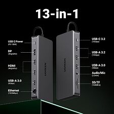 Док-станция Ugreen CM681 Space Gray (15978)