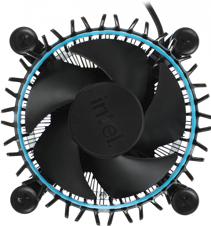 Кулер для процессора Intel Laminar RM1 AL+Cu 65W Blue LED (M23901)