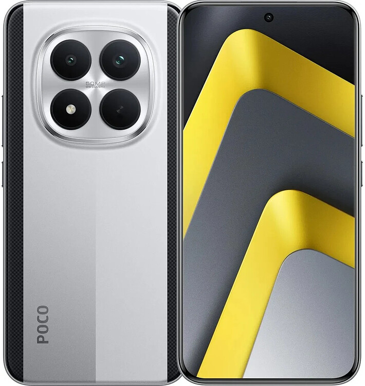 Смартфон Poco M8 Pro 5G 12/512Gb P16UP серебряный (MZB0ML2RU)