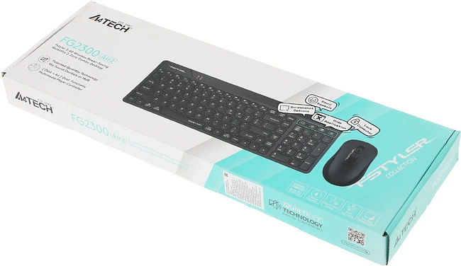 Набор периферии A4Tech Fstyler FG2300 Air2 черный