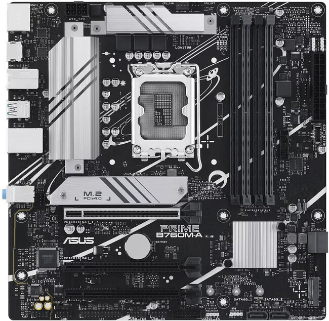 Материнская плата ASUS Prime B760M-A-CSM (90MB1EK0-M1EAYC)