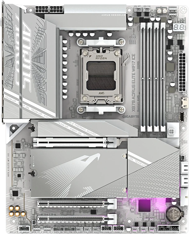 Материнская плата Gigabyte X870E Aorus Elite WIFI7 Ice rev. 1.2