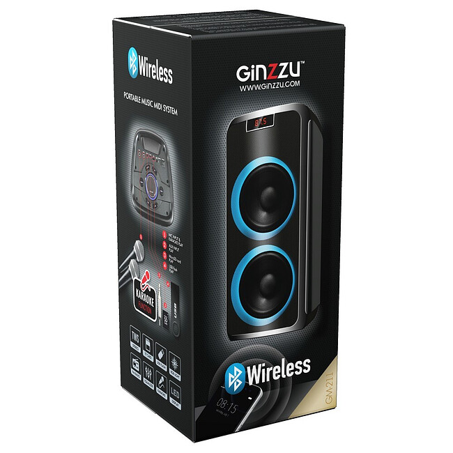 Колонка для вечеринок Ginzzu GM-211