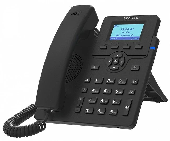 IP-телефон Dinstar C60GP черный