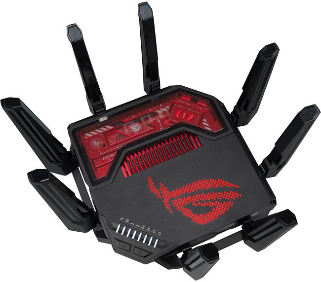 Роутер Asus ROG Rapture GT-BE19000 черный (90IG0850-MO9A0V)