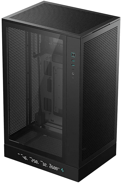Корпус DeepCool CH270 Digital без БП черный (R-CH270-BKNDM0-G-1)