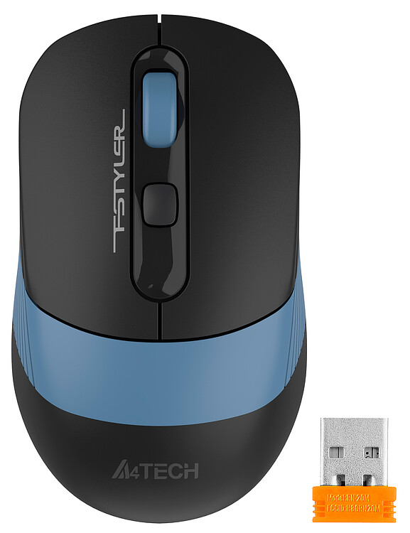 Мышь A4Tech Fstyler FB10C черный/синий