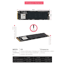 SSD диск Kingspec 256Gb M.2 2280 (NE-256)