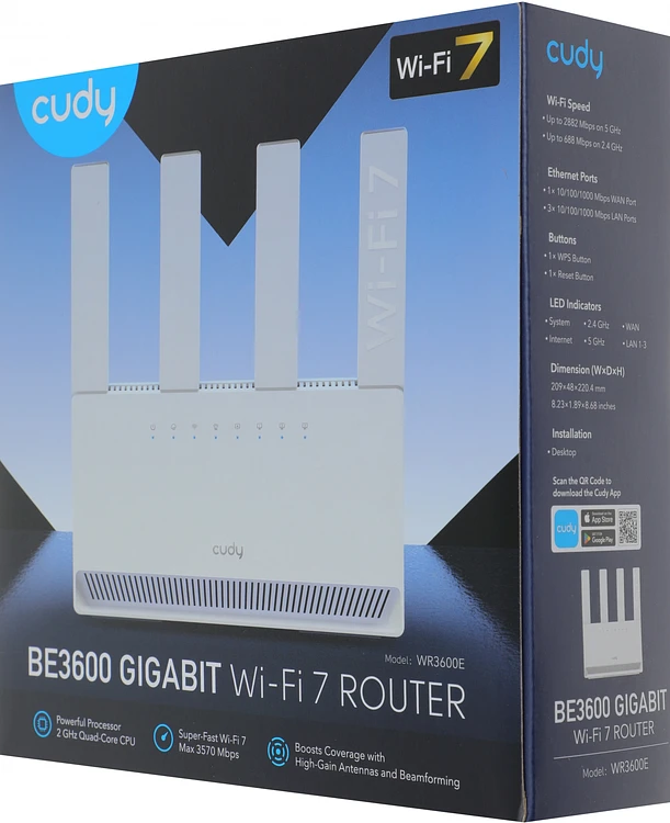 Роутер беспроводной Cudy WR3600E белый