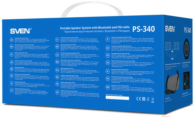 Портативная колонка Sven PS-340 черный (SV-021283)