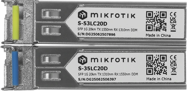 Набор SFP-модулей MikroTik S-3553LC20D