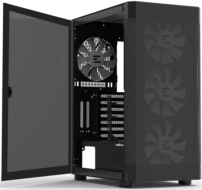 Корпус Zalman I4 TG без БП черный