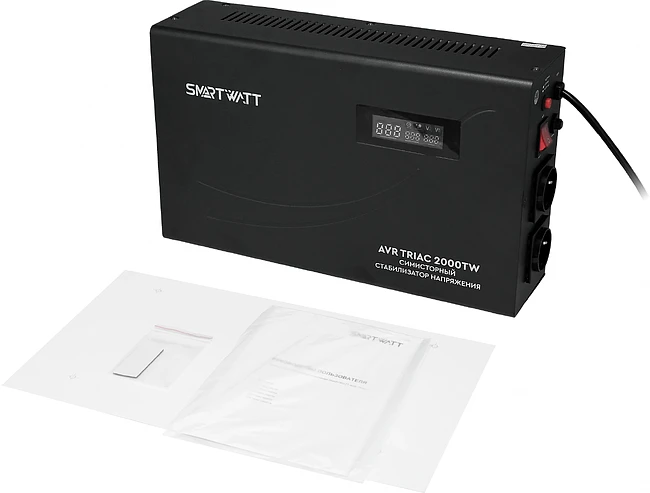 Стабилизатор напряжения Smartwatt AVR Triac 2000TW черный (4512020380003)