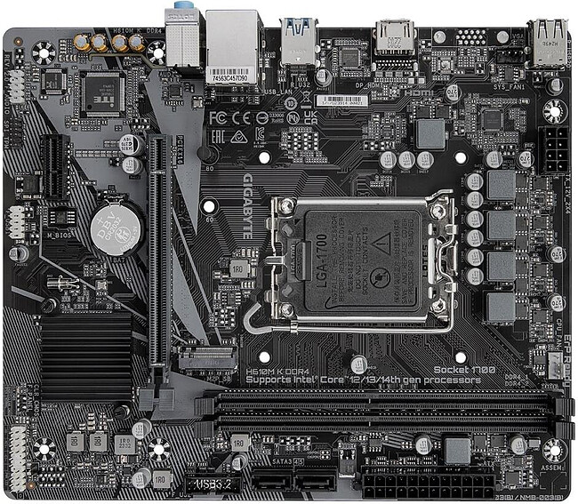 Материнская плата GigaByte H610M K DDR4 rev. 2.0